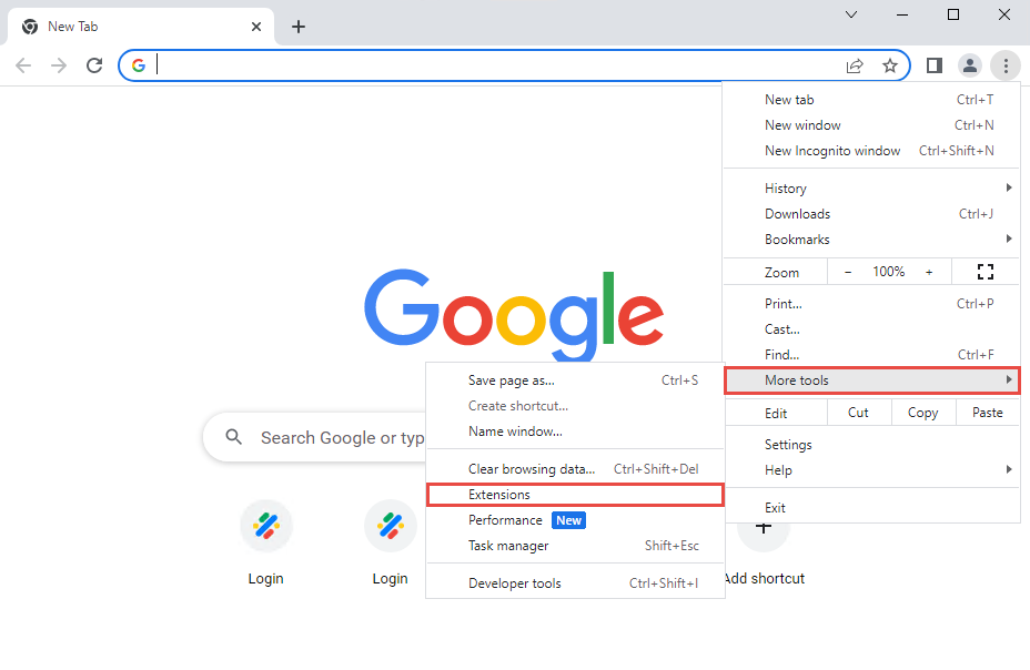 menu extension dreveal lite